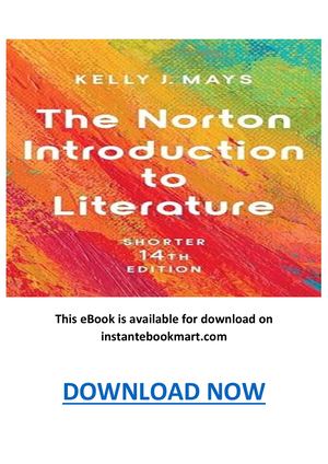 The Norton Introduction To Literature 14th Edition Pdf