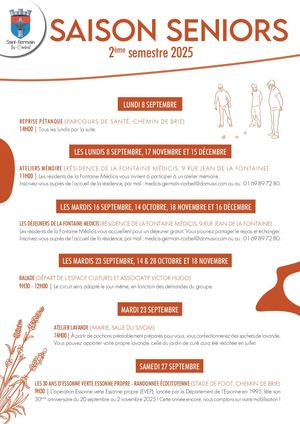 Saison Seniors 2025 2ème Semestre