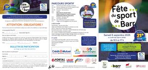 Ville De Barr Fete Du Sport 2025 Programme