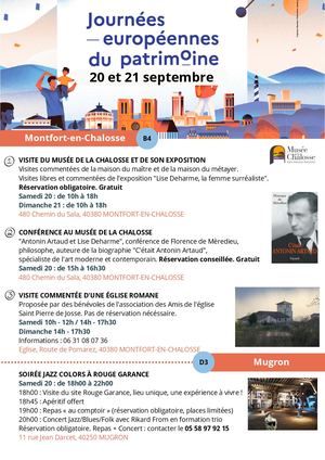 Journées Européennes du Patrimoine 2024