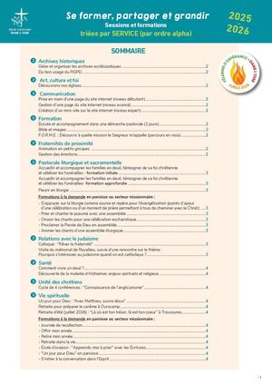 Dépliant des formations 2025 2026
