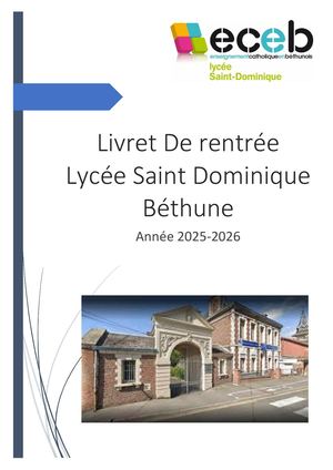 Dossier Rentrée 2025 2026