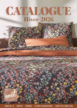 Catalogue Mat Hiver 2025-2026