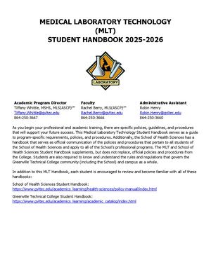 Medical Laboratory Technology Handbook