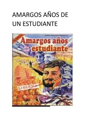 Amargos Años De Un Estudiante