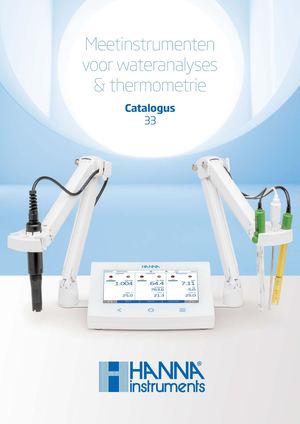 Hanna Instruments Benelux Catalogus 33