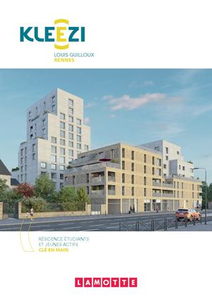 KLEEZI Louis Guilloux à Rennes (35) - Résidence étudiants et jeunes actifs - Lamotte