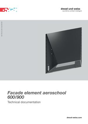 Fassadenelement aeroschool 600 – Technische Dokumenation | EN