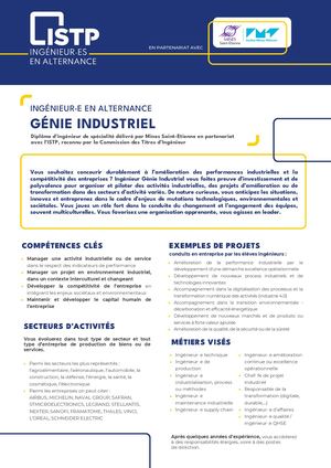 2025-26 ISTP Formation Génie Industriel