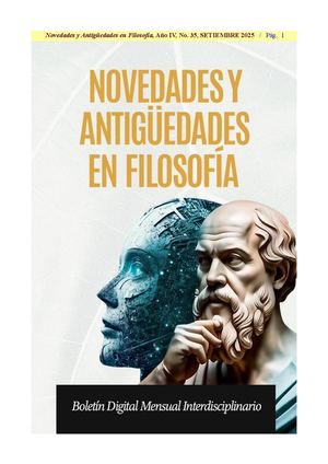 Boletín Digital Interdisciplinario Novedades En Filosofía Número 35 (Septiembre 2025)