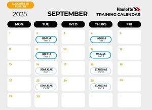 Training Calendar_AU