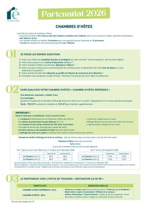 Fiche Chambres d'hôtes 2026