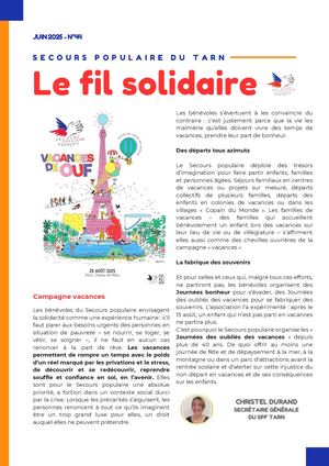 Fil Solidaire Juin 2025