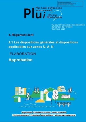 4 1. Règlement- Dispo Gé - Zones U A N - Approuvé.