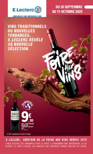 Catalogue national Foire aux Vins d'Automne 2025