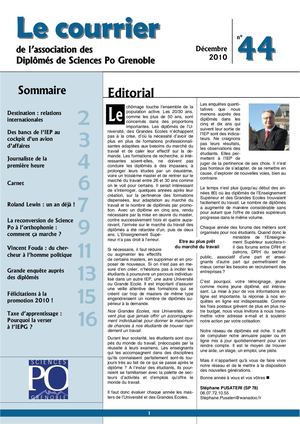 Journal Des Diplomés De Sciences Po numéro 44