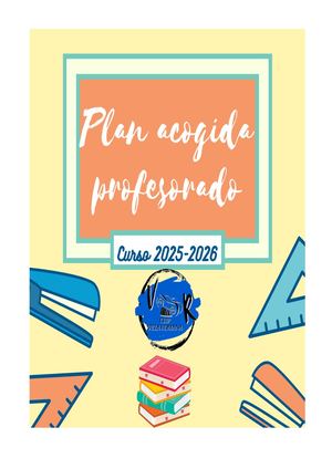 PLAN DE ACOGIDA PROFESORADO