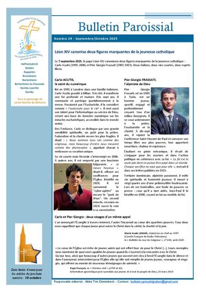 Bulletin Septembre/Octobre 2025