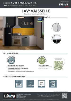 NÉOVA Fiche LAV'VAISSELLE