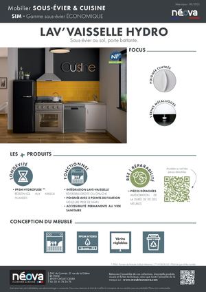 NÉOVA Fiche LAV'VAISSELLE HYDRO