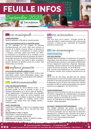 Feuille Infos Septembre 2025