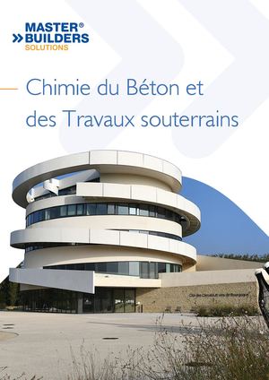 Brochure Chimie du Béton et des Travaux Souterrains