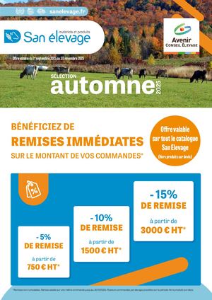 San elevage Sélection Automne 2025