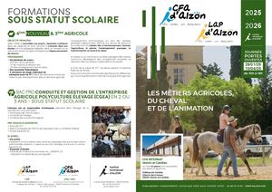 Plaquette CFA LAP Vestric-et-Candiac 2025-2026