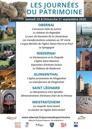 Journées du Patrimoine 2025 au Pays de Sainte Odile