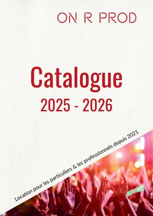 Catalogue On-R-Prod 2025-2026