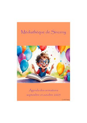 Agenda Septembre Octobre 2025