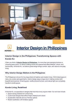 Calaméo - Interior Design In The Philippines Transforming Spaces With ...