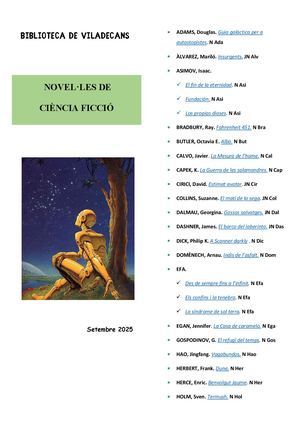 Novel·les de Ciencia Ficció. 2025