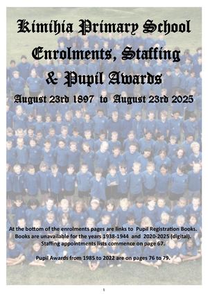 Kimihia Enrolments & Staff Appointments