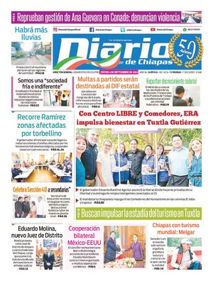 Portada, Jueves 4 De Septiembre De 2025