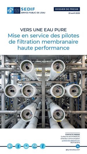 Dossier de presse | Visite - Mise en service des pilotes membranaires haute performance