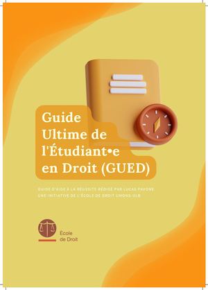 Guide Ultime de l'étudiant en Droit