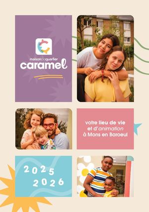 Livret Maison de quartier Caramel 2025/2026
