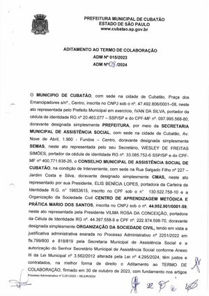 2 0 Aditamento Nº 08 2024 Ao Termo De Colaboração N° 15 2023