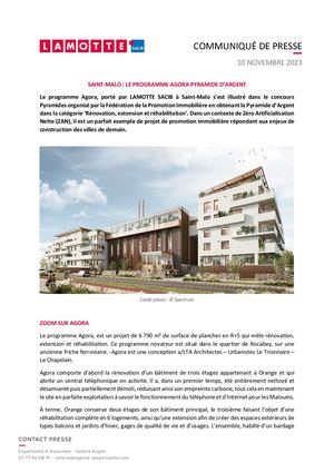 Agora, vainqueur de la Pyramide d'Argent de la FPI de Bretagne - 10 novembre 2023