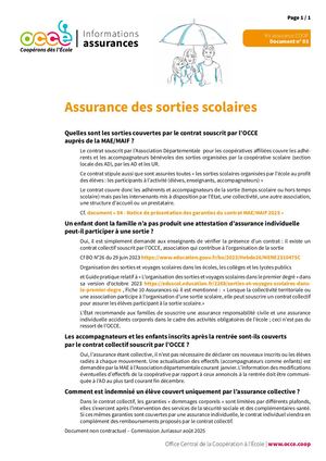 03 Assurance des sorties scolaires 2024