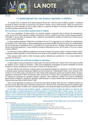 LA NOTE DU CESA N°605