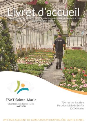 Livret d'accueil ESAT Sainte-Marie Rodez (2025)