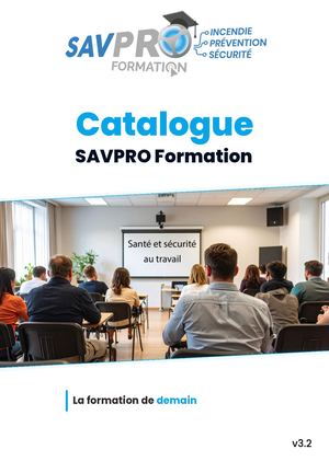 Catalogue SAVPRO Formation V3.1