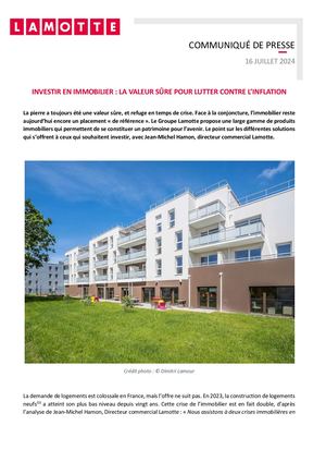 Investir en immobilier : la valeur sûre pour lutter contre l’inflation - 16 juillet 2024