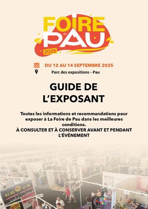 Foire de Pau 2025 - Guide de l'exposant