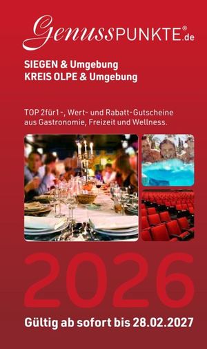 Gutscheinbuch Siegen & Kreis Olpe 2026