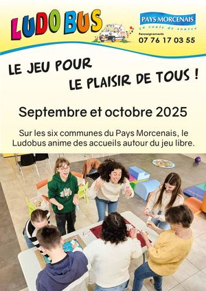 Programme Ludobus Pays Morcenais Septembre et Ocotbre 2025