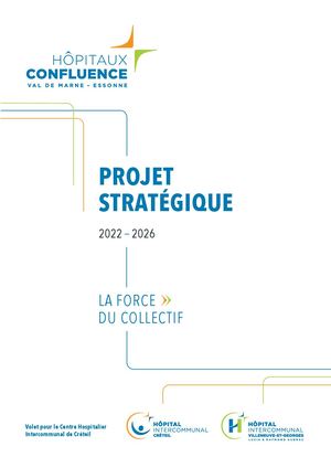 Projet Stratégique 2022-206 - Hôpitaux Confluence