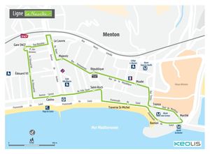 Parcours Navette Éléctrique Menton